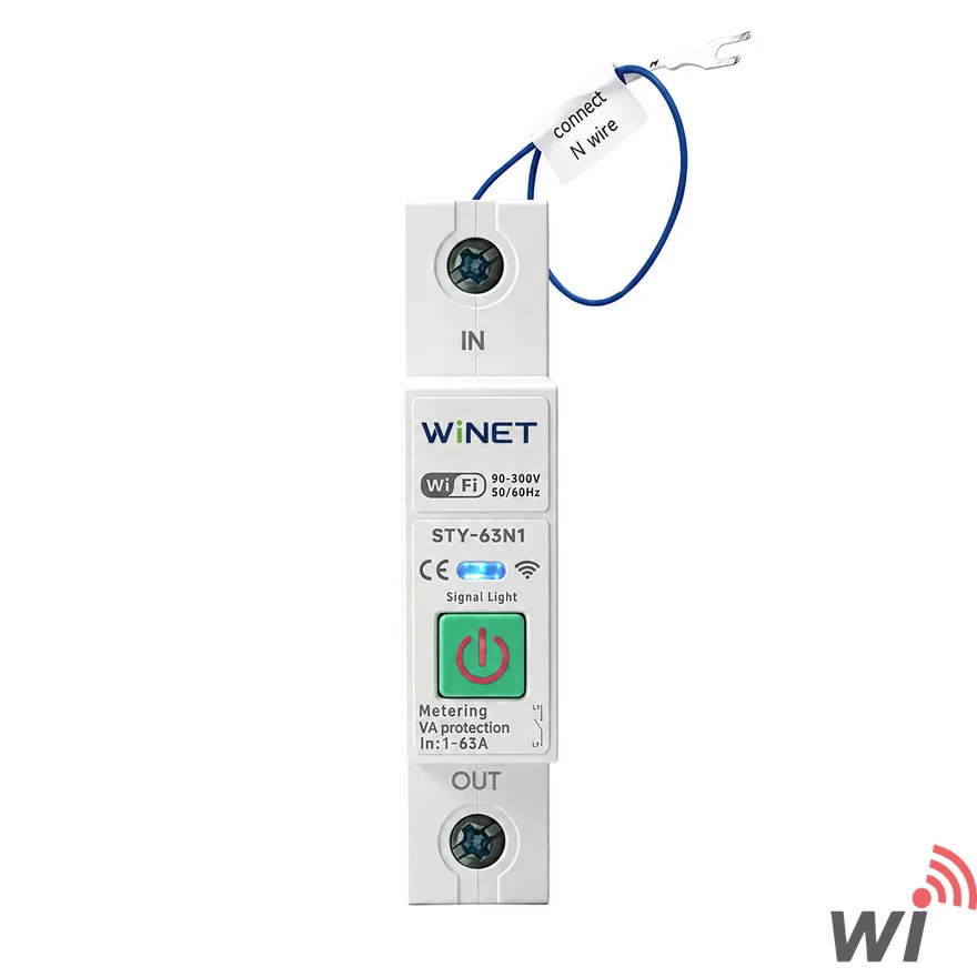 WINET S-63N1 WiFi Akıllı Enerji Koruma Rölesi | Enerji Ölçer | Tuya Smart