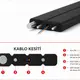 4 Core G657a2 Fiber optik outdoor kablo , lzsh , Çelik Askı Telli