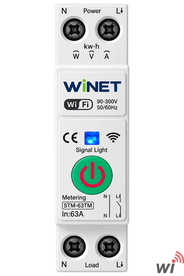 WINET S-63TM WiFi Akıllı Enerji Ölçüm Rölesi | Tuya Smart | 63A