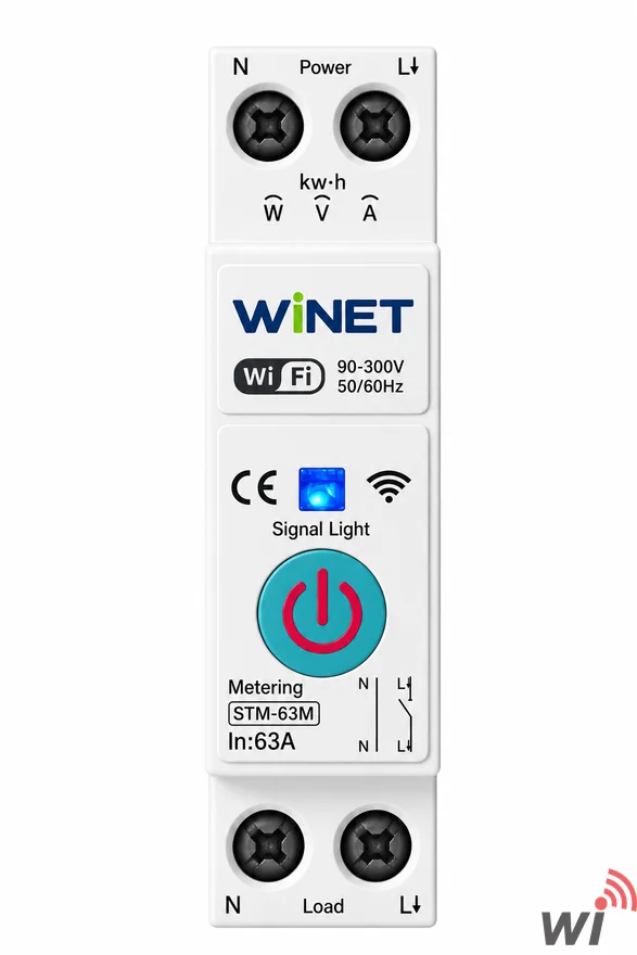 WINET S-63M WiFi Akıllı Enerji Ölçüm Rölesi | Tuya Smart | 63A
